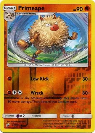 Team Up Primeape #72/181 reverse holo